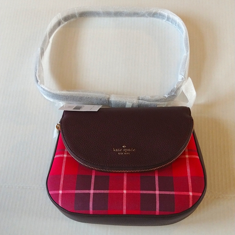 NWT.  Kate Spade medium flap shoulder bag.